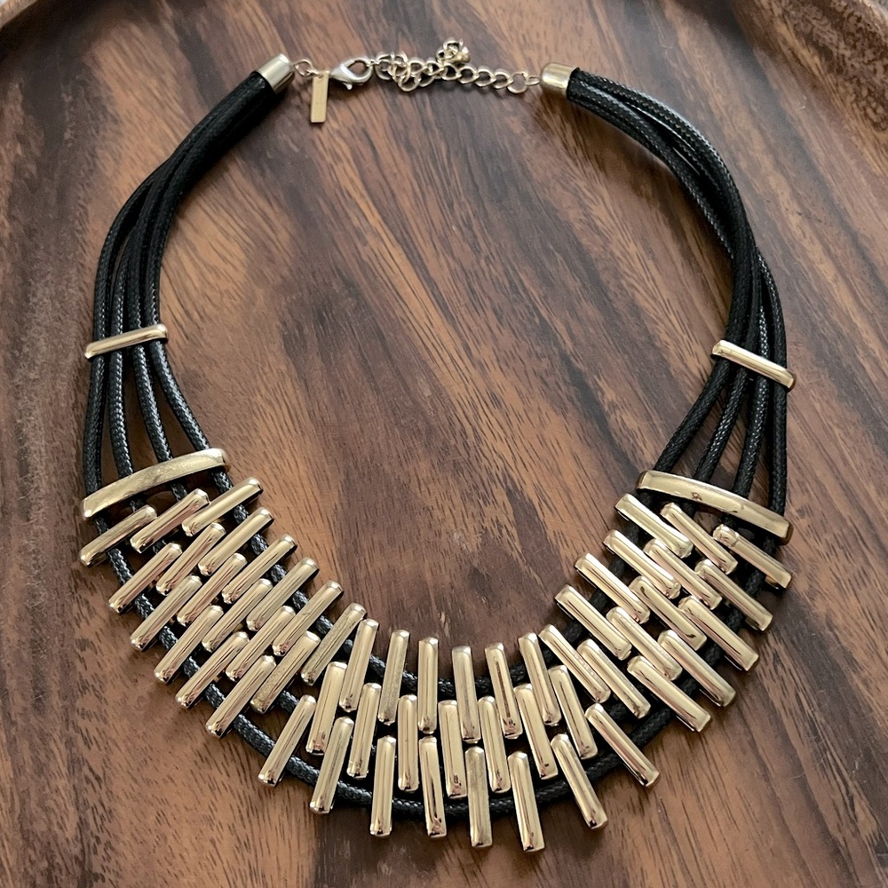 Black & Gold Statement Necklace